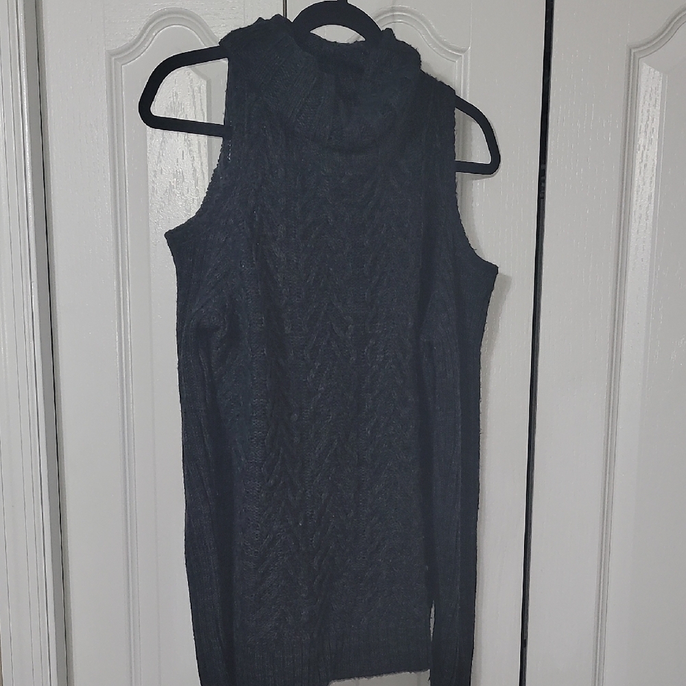 Faded Glory Women's Dark Gray Turtleneck Sweater